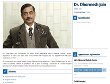 Tablet Screenshot of drdharmeshjain.com